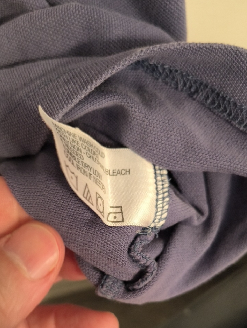 Orvis Men's Dusty Blue Polo with Fly-Fishing Embroidered Motif Cotton Men's XL - Picture 4 of 6